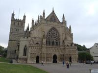 das Eingangsportal Kathedrale Exeter