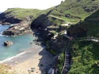 die Küste bei Tintagel