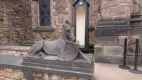 Das schottische Einhorn im Edinburgh Castle