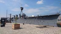 HMS Caroline in Alexandra Dock, Titanic Quarter
