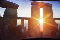 0576 Stonehenge, Simulation Wintersonnenwende
