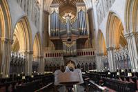0646 Wells Cathedral, Chor mit Orgel