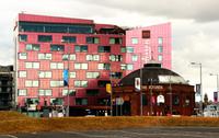 Glasgow Radisson und Nord Rotunde (ehemaliger Tunneleingang)