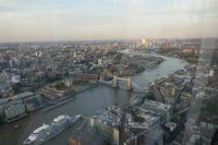 Blick auf Themse von Shard aus
