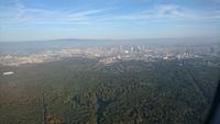 Anflug auf Frankfurt/Main