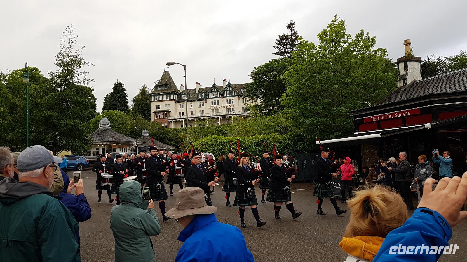 Pipe Band in Strathpeffer