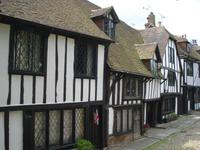 Rye -Fachwerkhäuser am Kirchplatz