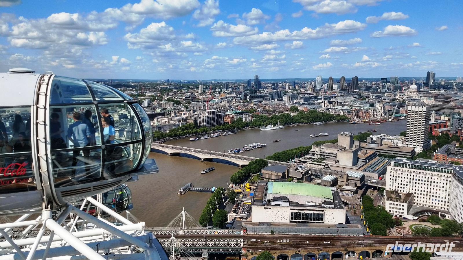 023 London, Fahrt mit dem London Eye
