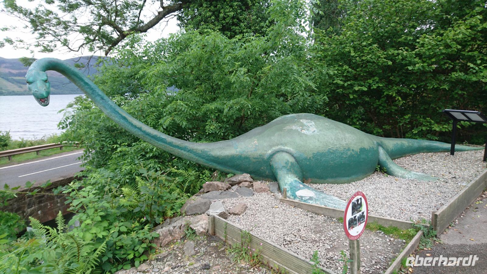 Oh, es existiert wirklich! Nessi am Clansman Hotel