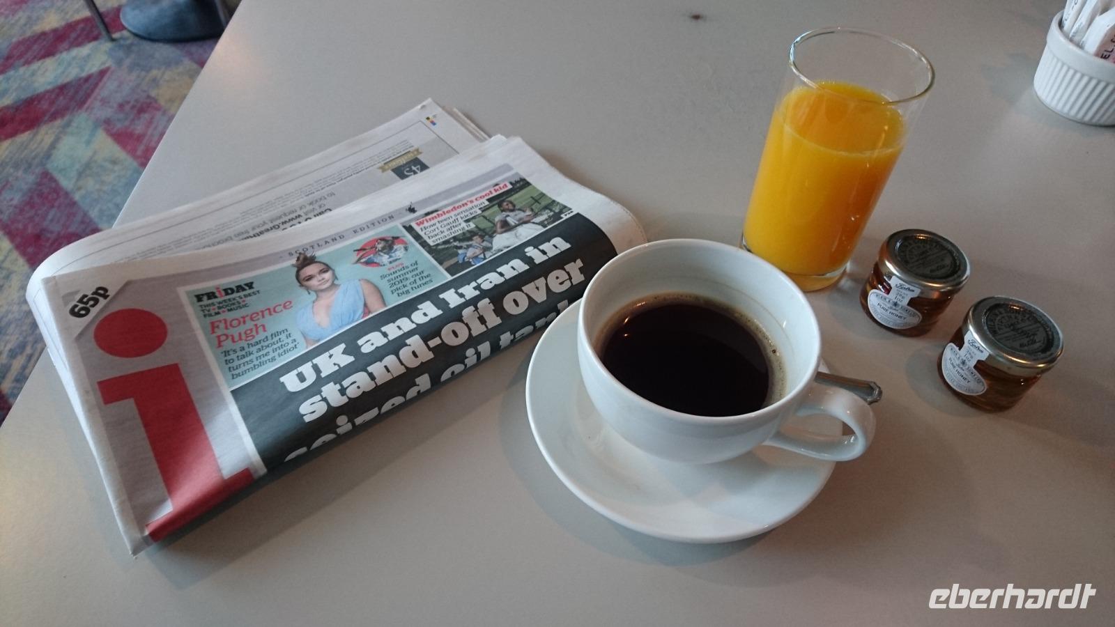 Frühstück in Glasgow