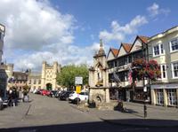 der Hauptplatz von Wells