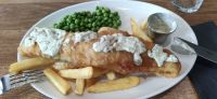 179 Fish&Ships-Essen ins Restaurant The Steam Inn, Mallaig