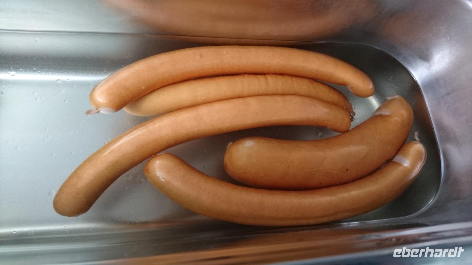 Mittagswürstchen sind bereit