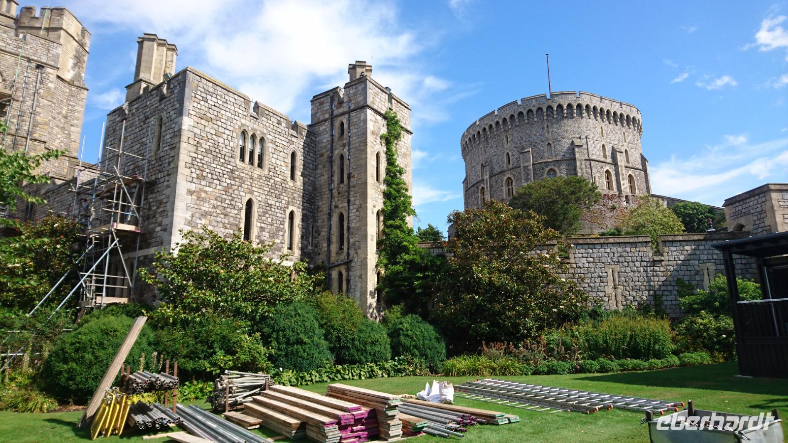 Baumaßnahmen in Windsor Castle