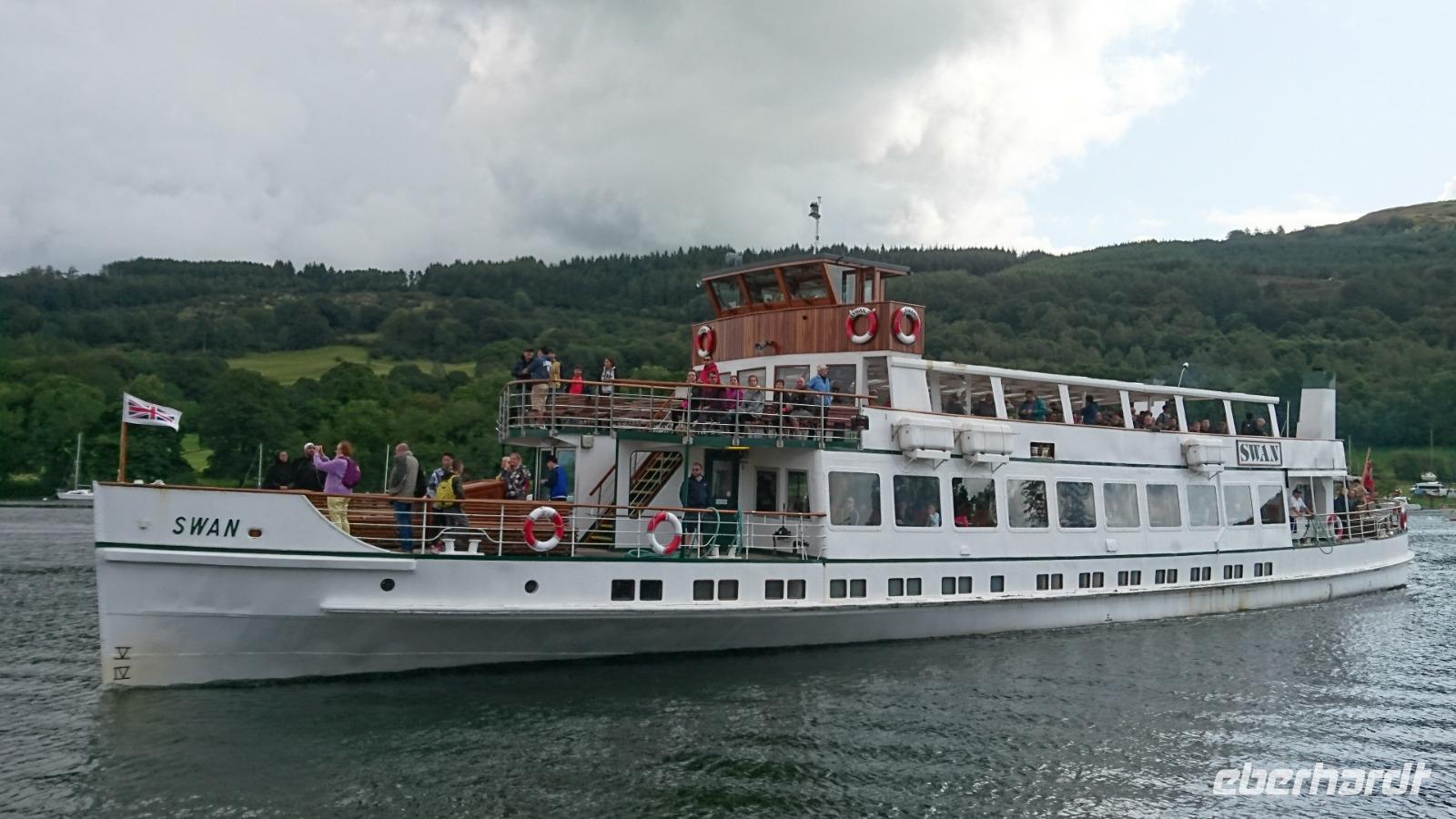 Unser Schiff für die Fahrt über den Lake Windermere
