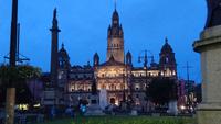 Rathaus Glasgow am Abend