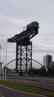 Der alte Hafenkran, letztes Überbleibsel vom Hafen Glasgow