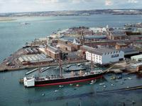 Die historischen Docks von Portsmouth
