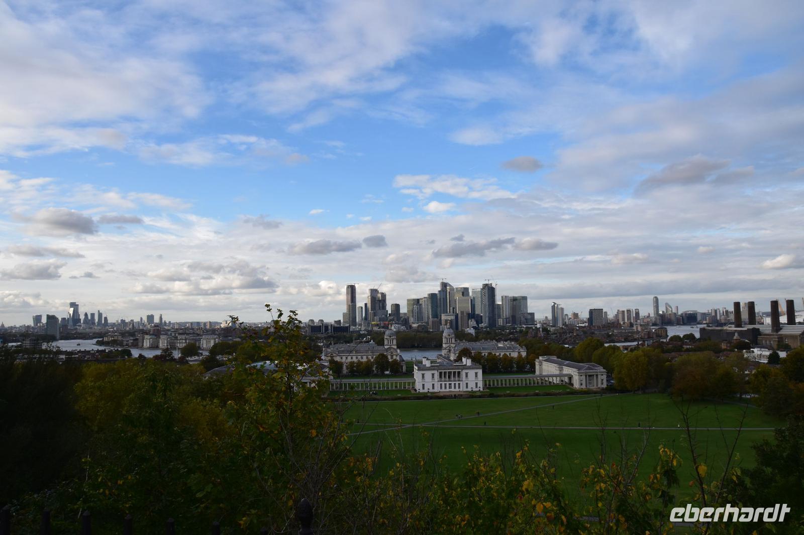 056 London, Blick von Greenwich auf die Stadt