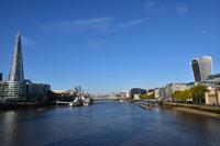 091 London, Blick von der Tower Bridge Themse aufwärts