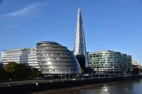 096 London, Blick von der Tower Bridge zum Rathaus und zum Shard