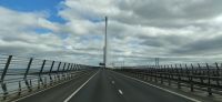 038 Fahrt über die neue Firth of Forth Road Bridge