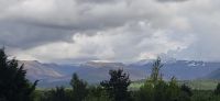 114 Aviemore, Schnee auf den Cairngorm Mountains