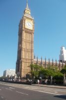So sieht der Tower mit Glocke Big Ben normalerweise aus
