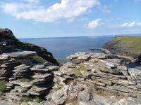 Blick von der Burg Tintagel
