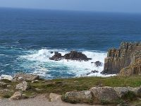 die roten Felsen von Lands End