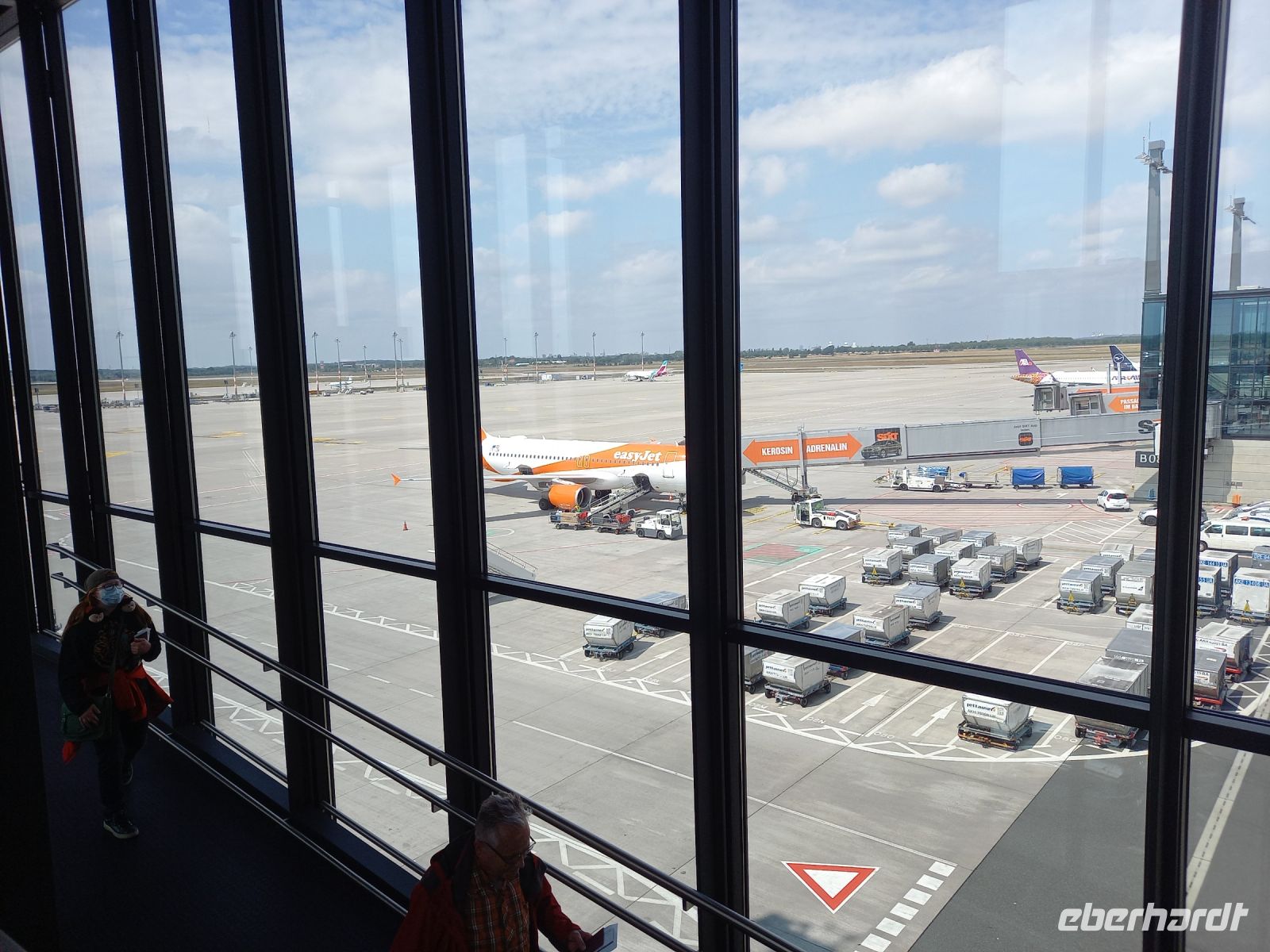 kurz vor dem Abflug in Berlin