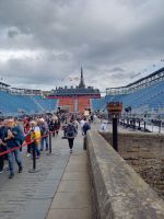 Tribunen auf der Esplanade am Zugang zu Edinburgh Castle