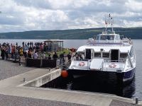 Boot bereit für Ausflügler 