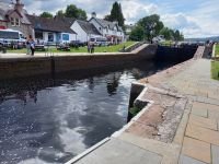 Schleusenbecken am Kaledonischen Kanal in Fort Augustus 