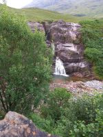 Wasserfall am Ende des Glencoe Tals