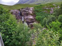 Wasserfall am Ende des Glencoe-Tals 