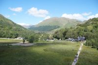 Blick vom Glenfinnan Monument auf das Glenfinnan Viaduct