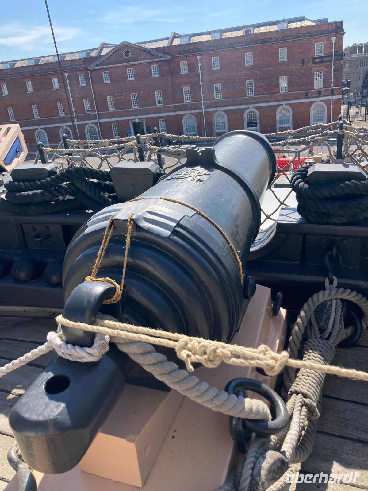 Auf dem Oberdeck der Victory