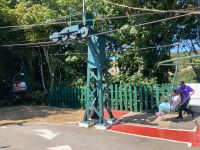 Seilbahn abwärts zum Strand