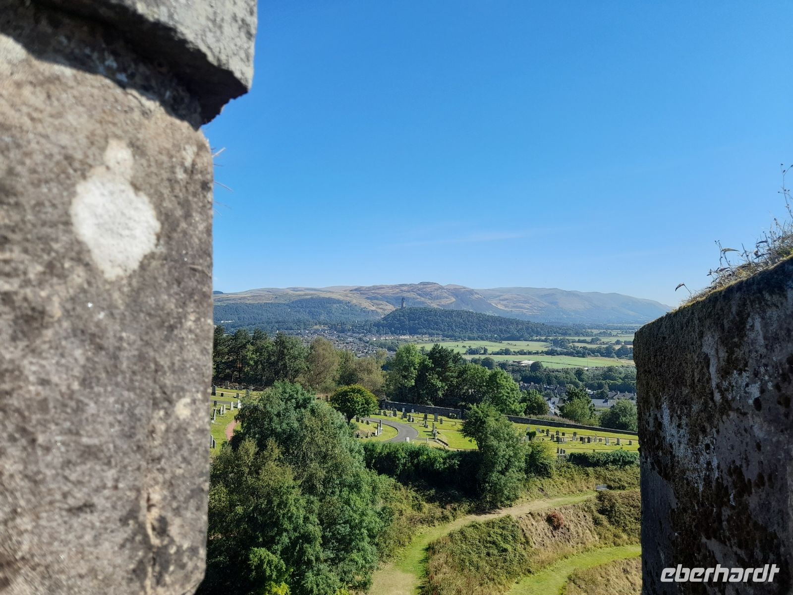 Blick von Stirling Castle zum Wallace Monument
