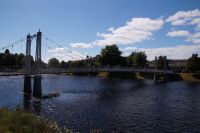 Suspensionsbrücke exklusiv für Fußgänger