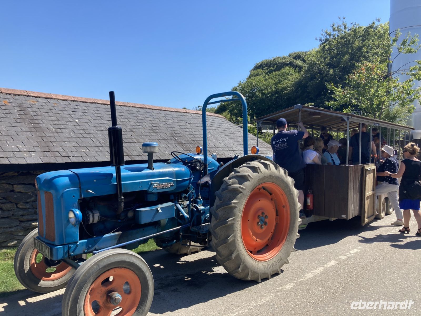 und mit dem Traktor waren wir auch unterwegs