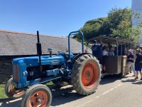 und mit dem Traktor waren wir auch unterwegs