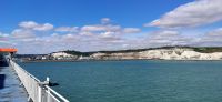 020 Callais-Dover, Fährpassage, Kreideküste mit Dover Castle