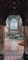 178 Chester Cathedral, Blick ins Langhaus mit Westfenster