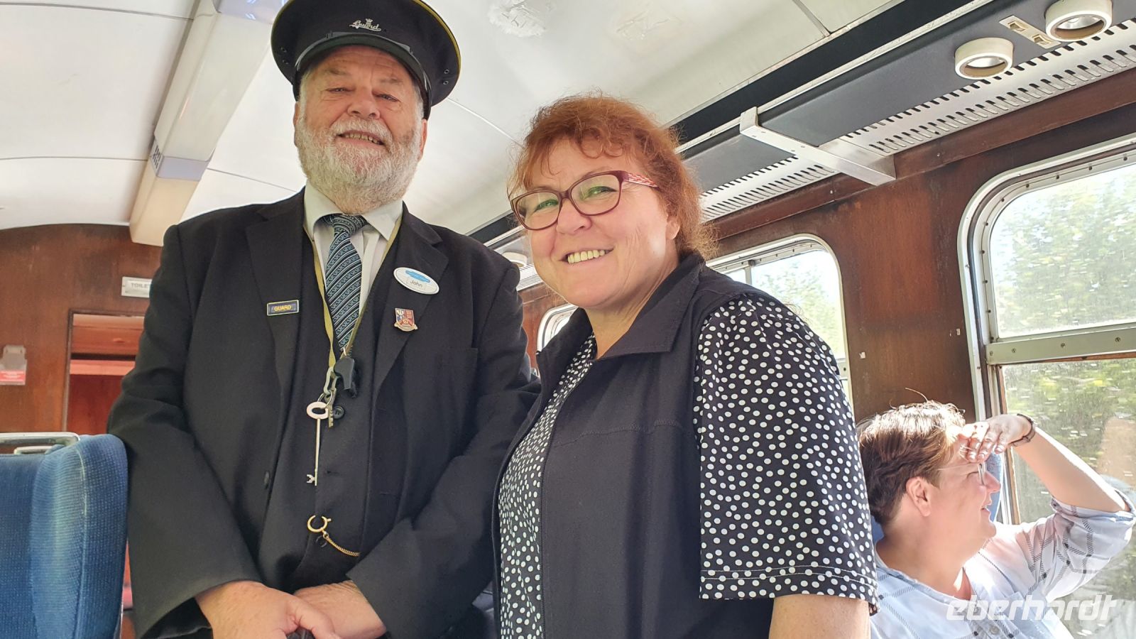 20220817 103751 Mit dem Schaffner der Strathspey Raiway