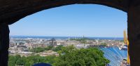 20230616 151945 Blick vom Castle auf die Tribünen des Military Tattoo und die Stadt