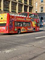 Sightseeing bus in Glasgow