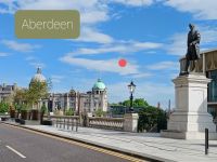 Aberdeen und Denkmal von Robert Burns