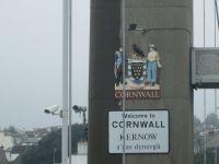 die Tamar-Brücke ist die Grenze zwischen Devon und Cornwall